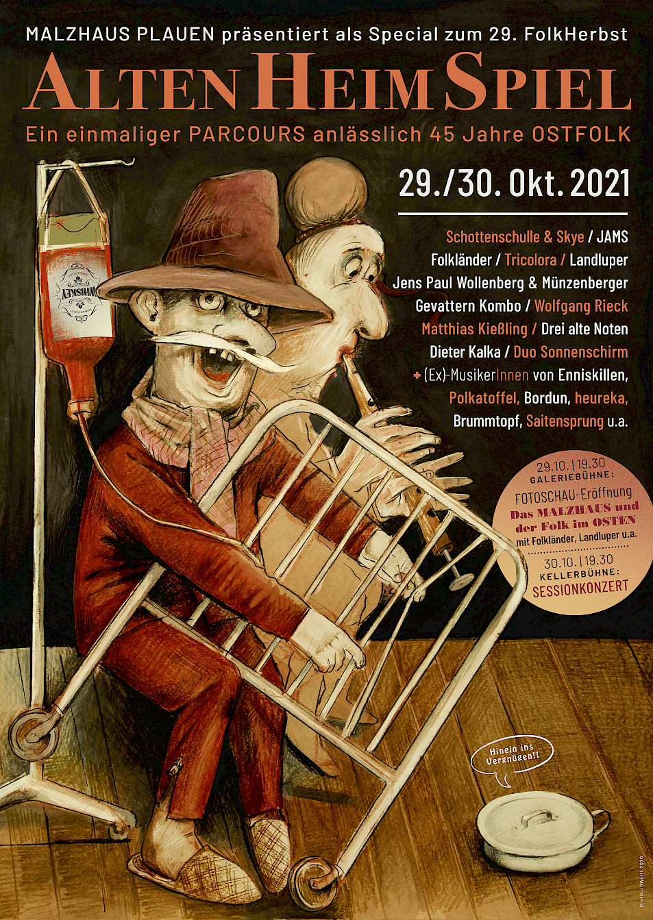 AltenHeimSpiel - Plakat von Jürgen B. Wolff
