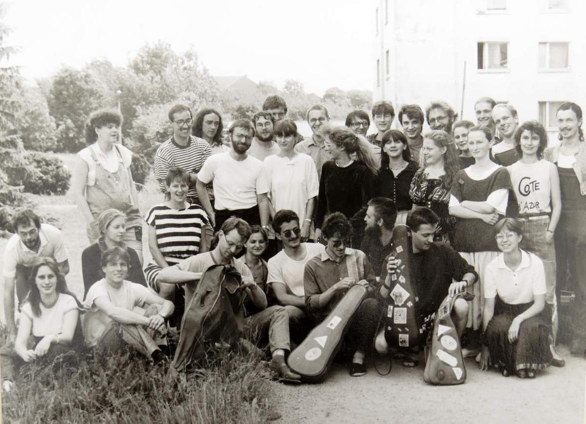 Der Folkklub Ilmenau 1987 (Foto: Sammlung Gernot Ecke)