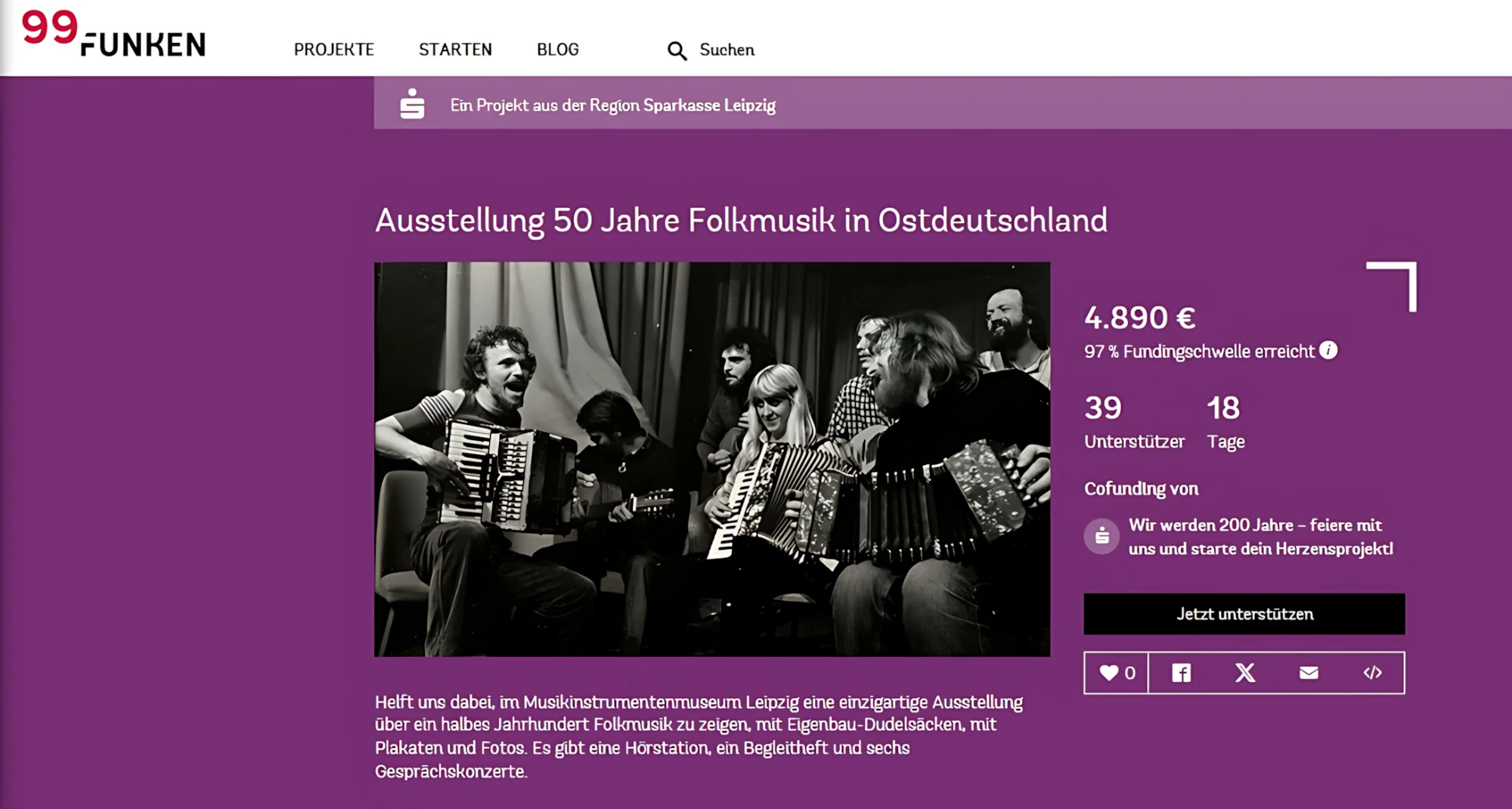 Aktueller Stand des Crowdfundings am 29.10.26, 9 Uhr
