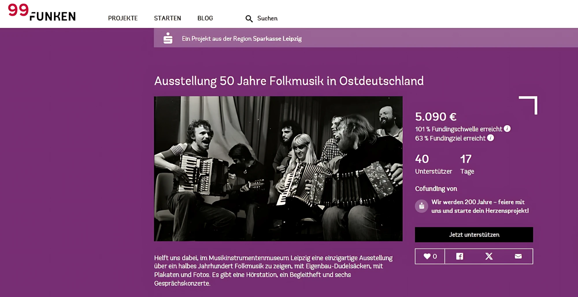 Aktueller Stand des Crowdfundings am 30.10.26, um 9 Uhr